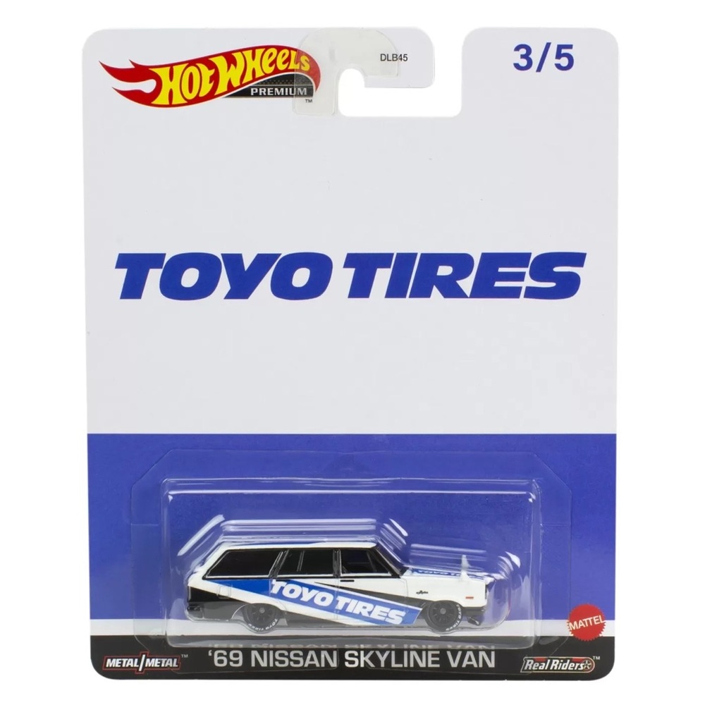 Mattel Hot Wheels '69 Nissan Skyline Van - Black and White